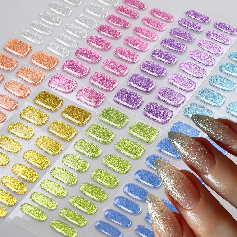 16Tips Colorful Glitter Semi C - огляд і ціна Full Cover Adhesive