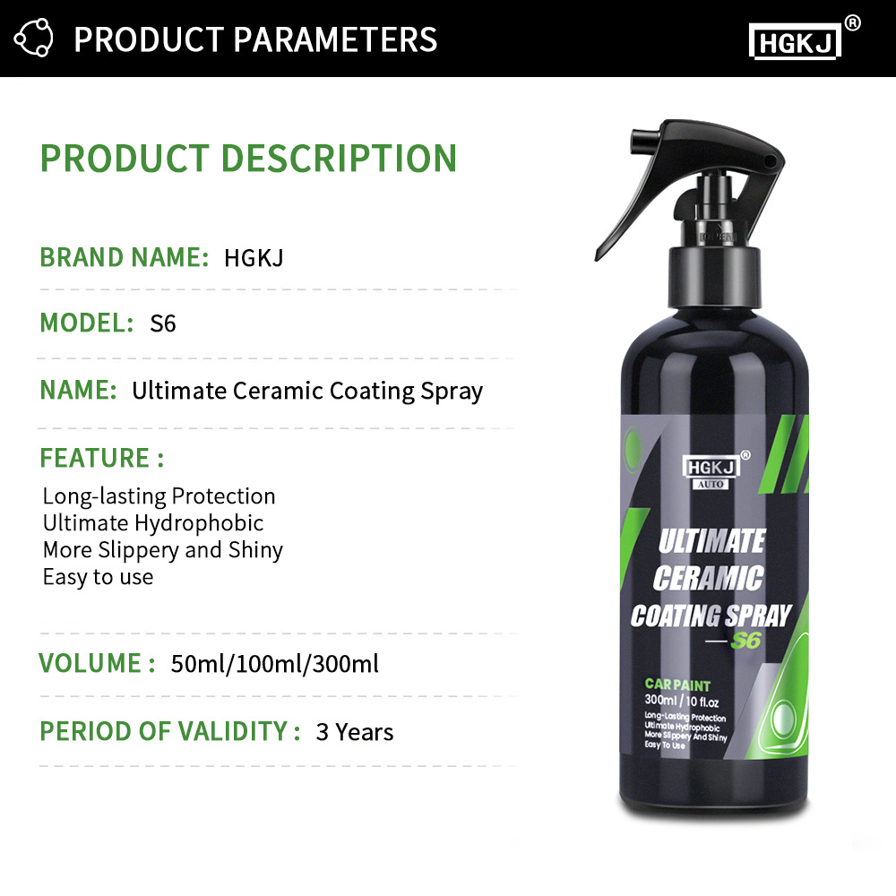 3pcs Nano Ceramic Coating HGKJ - огляд і ціна Oleophobic Coating Spray