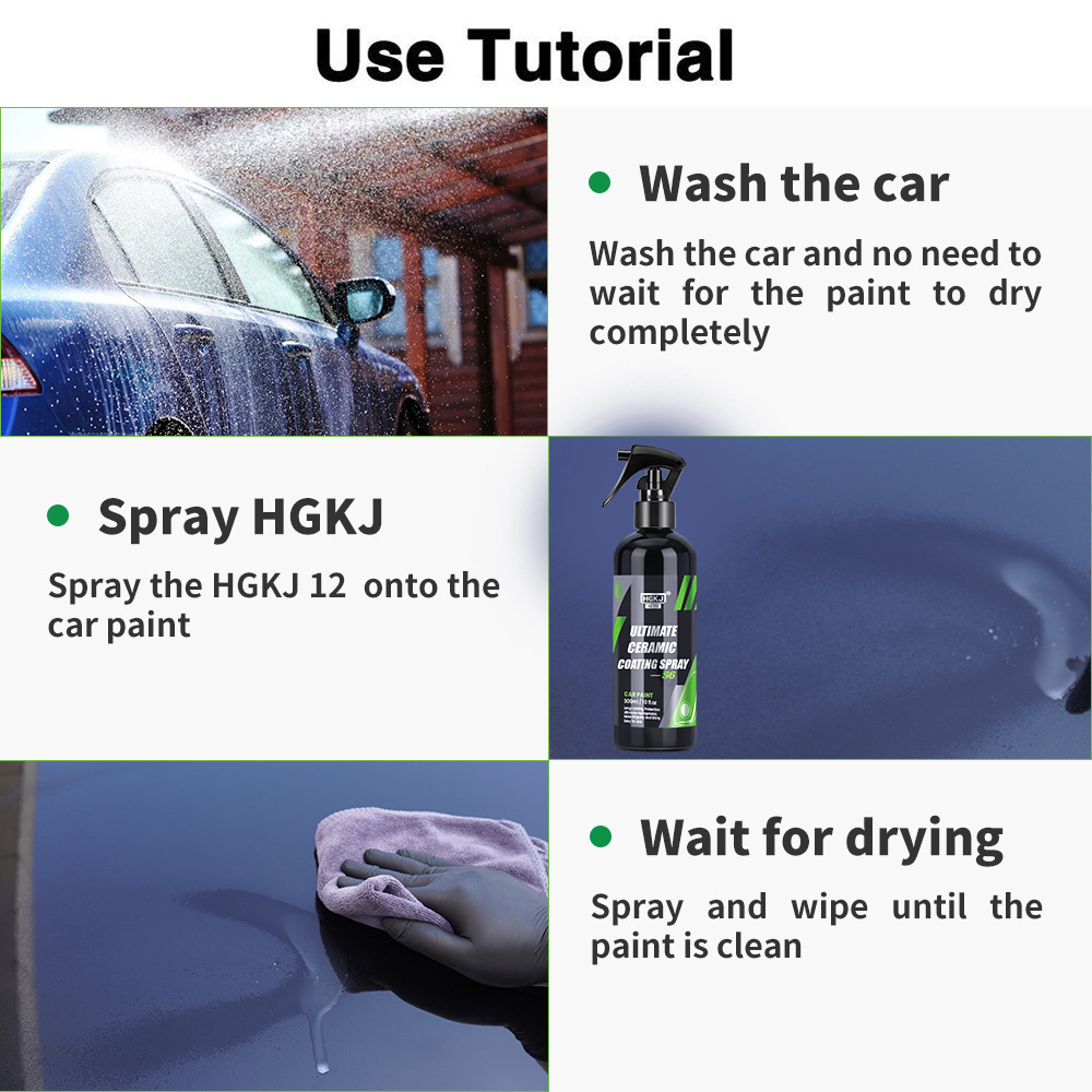3pcs Nano Ceramic Coating HGKJ - огляд і ціна Oleophobic Coating Spray