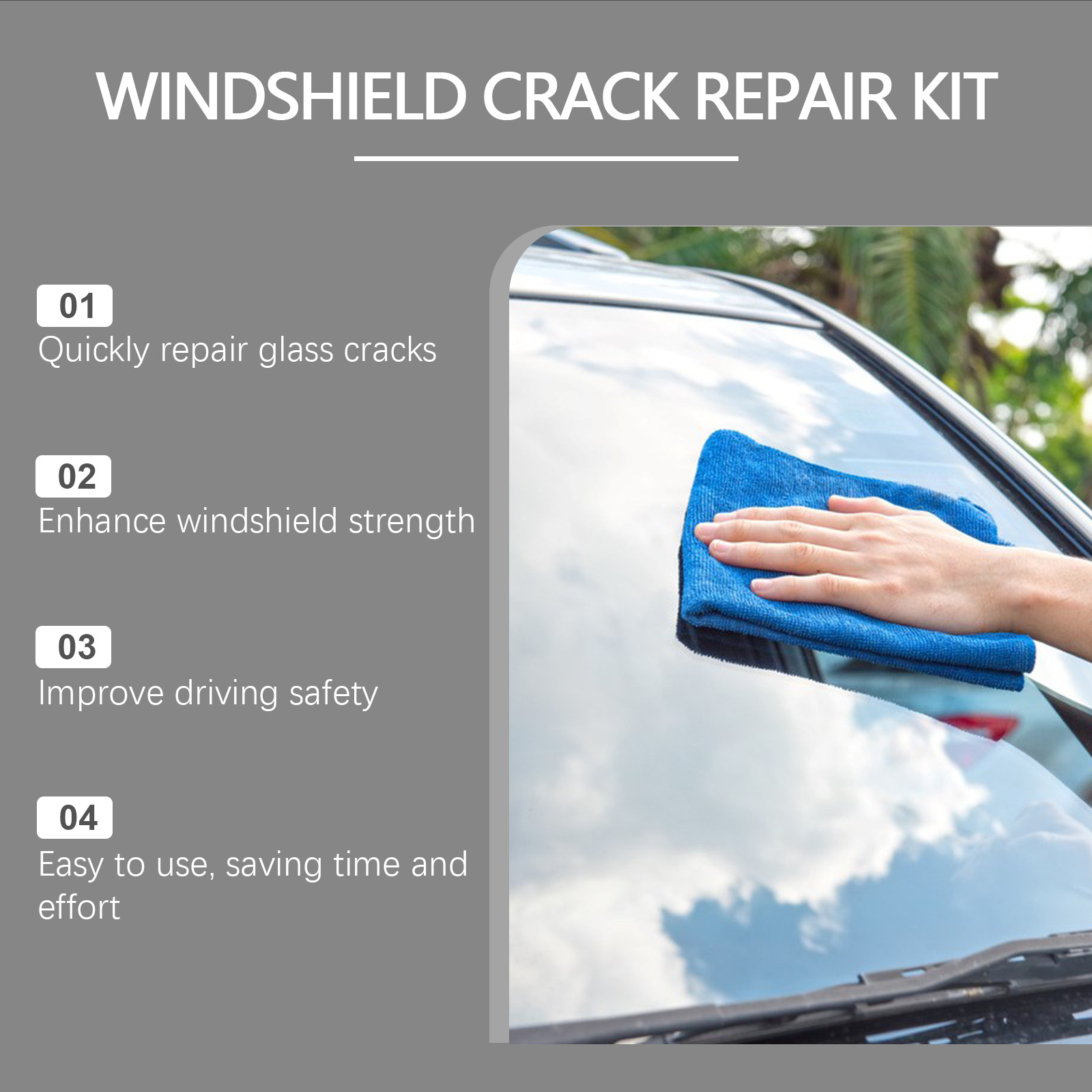 Windshield Repair Kit Quick Cu - огляд і ціна Liquid Uv Glue Kit