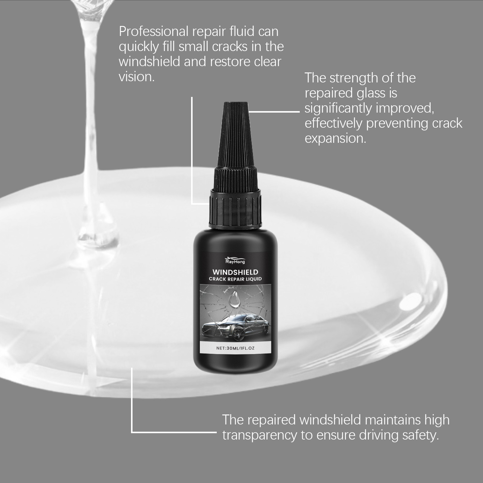 Windshield Repair Kit Quick Cu - огляд і ціна Liquid Uv Glue Kit