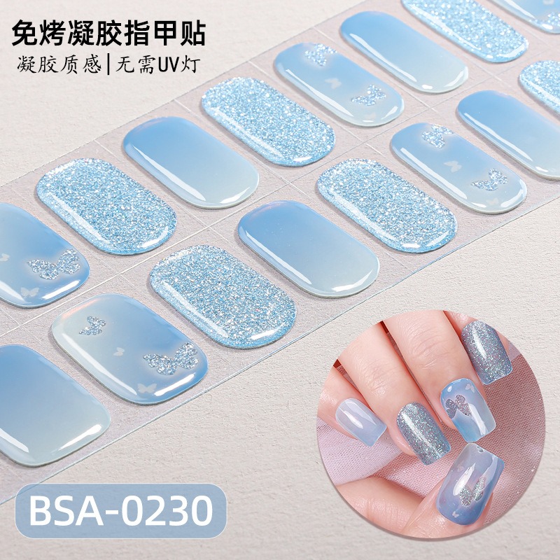 No UV Lamp Semi Cured Gel Nail - огляд і ціна Full Cover Adhesive
